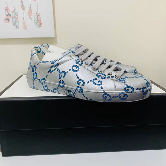 GUCCI Ace GG coated leather sneakers - Picture 2 of 8